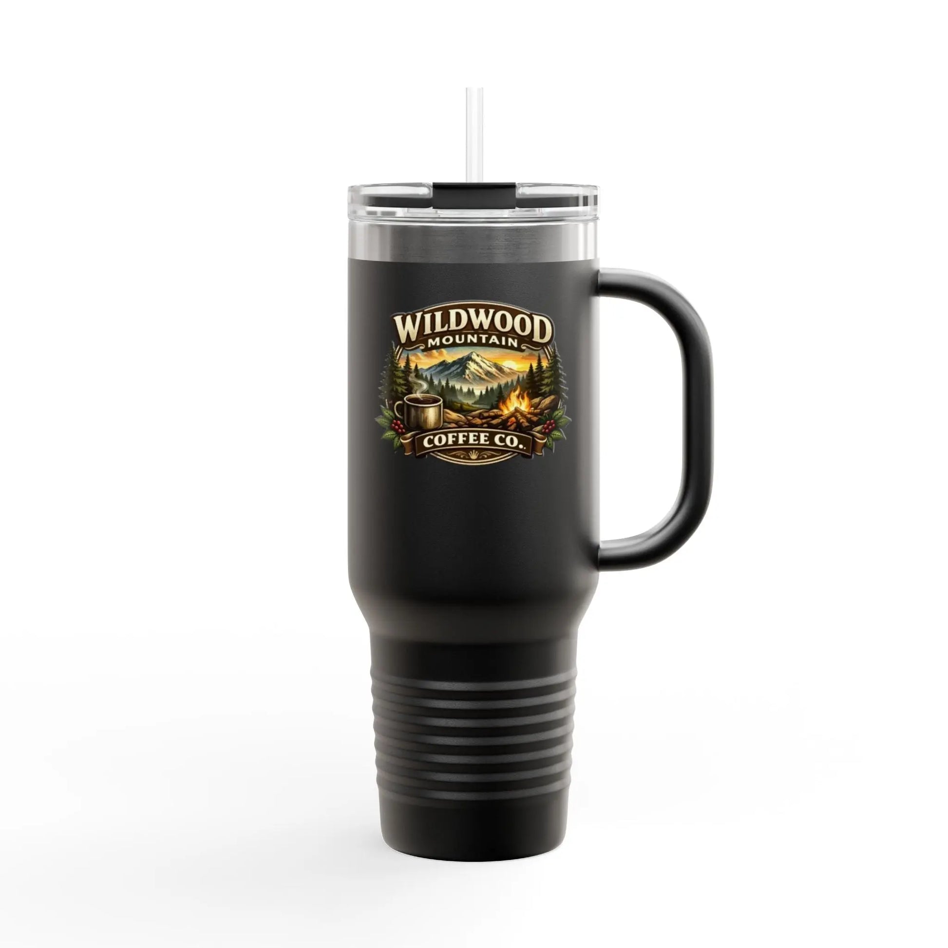 Wildwood Mountain Coffee Co 40oz Insulated Travel Mug, Adventure Camping Travel Mug Wildwood Mountain Coffee Co