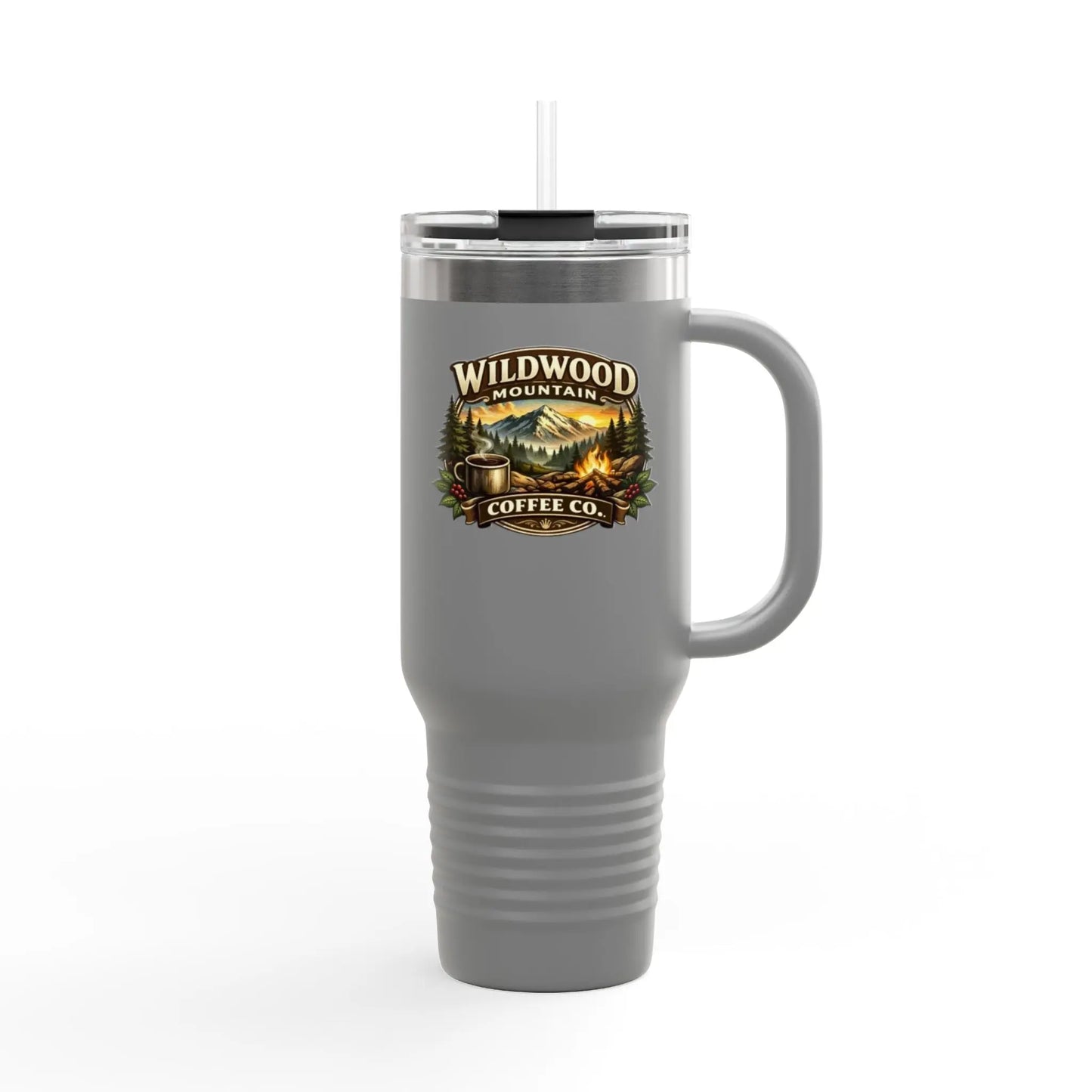 Wildwood Mountain Coffee Co 40oz Insulated Travel Mug, Adventure Camping Travel Mug Wildwood Mountain Coffee Co