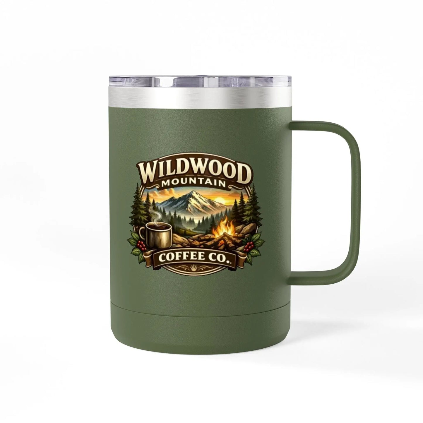 Wildwood Mountain Coffee Co Camping Travel Mug Wildwood Mountain Coffee Co