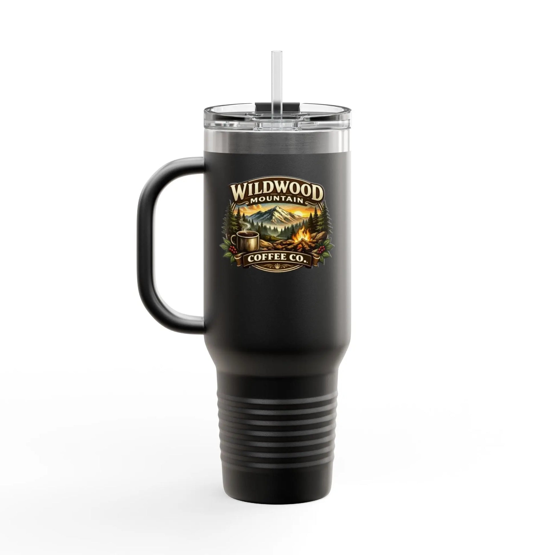 Wildwood Mountain Coffee Co 40oz Insulated Travel Mug, Adventure Camping Travel Mug Wildwood Mountain Coffee Co