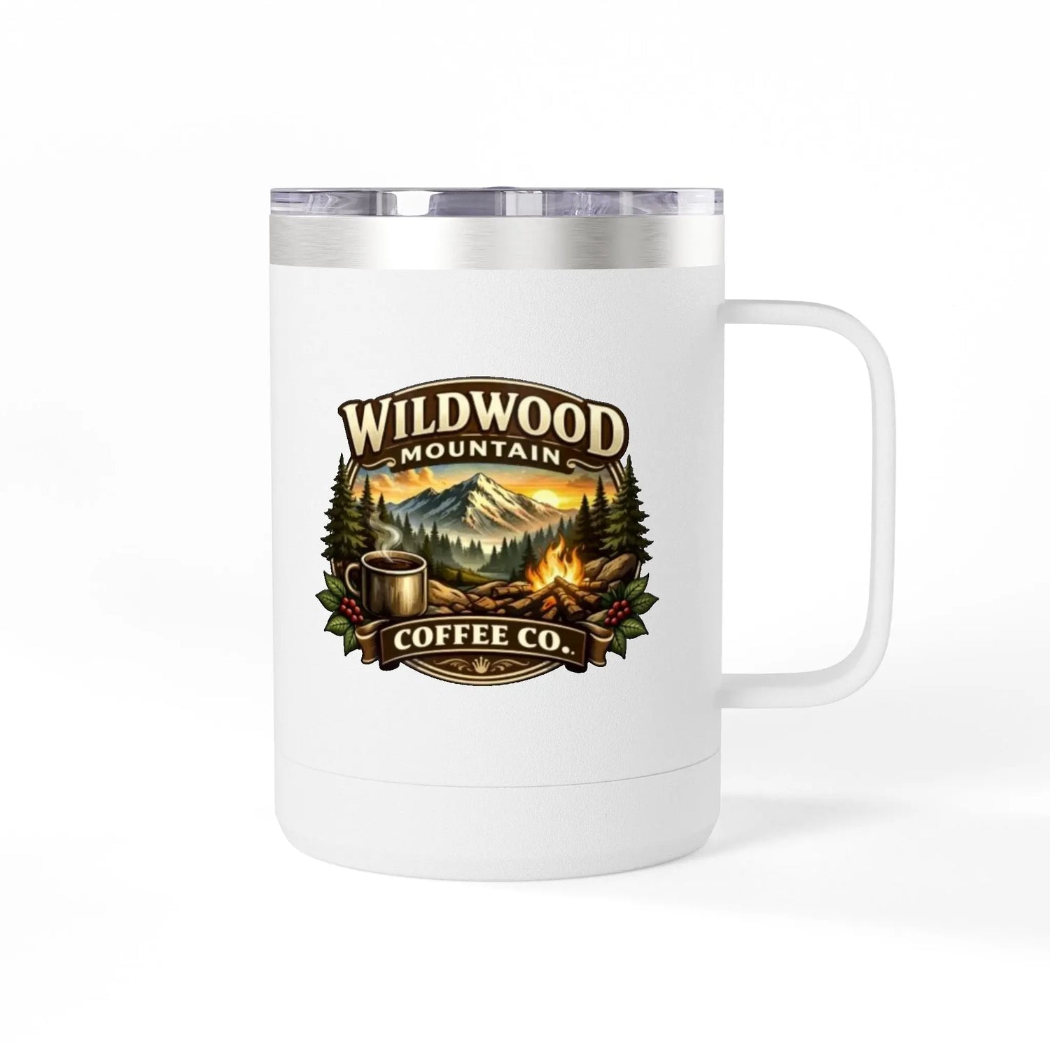 Wildwood Mountain Coffee Co Camping Travel Mug Wildwood Mountain Coffee Co