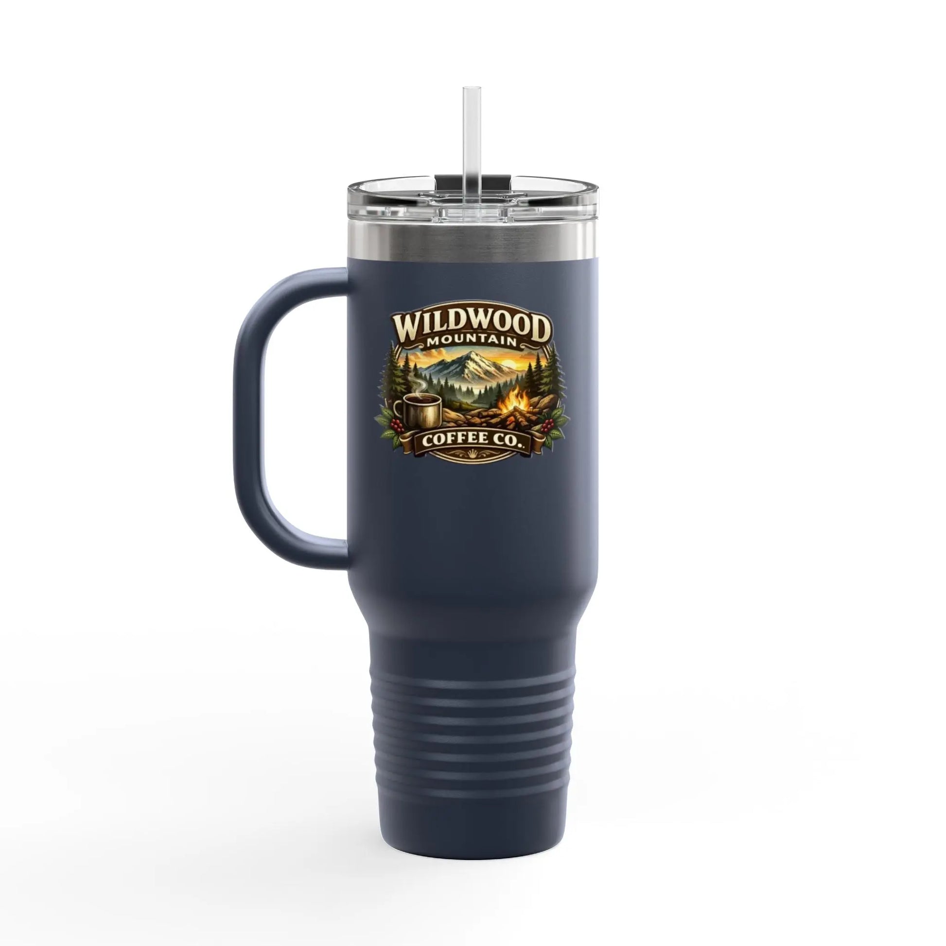Wildwood Mountain Coffee Co 40oz Insulated Travel Mug, Adventure Camping Travel Mug Wildwood Mountain Coffee Co