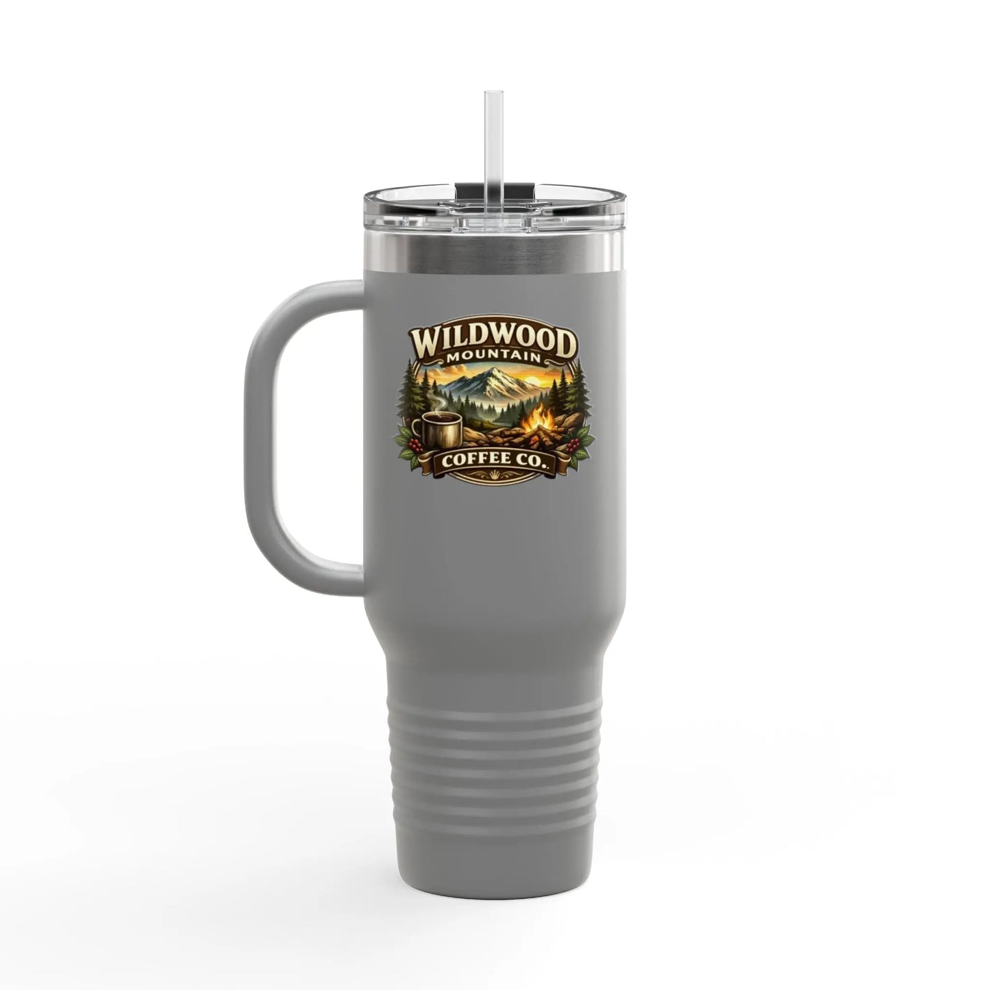 Wildwood Mountain Coffee Co 40oz Insulated Travel Mug, Adventure Camping Travel Mug Wildwood Mountain Coffee Co