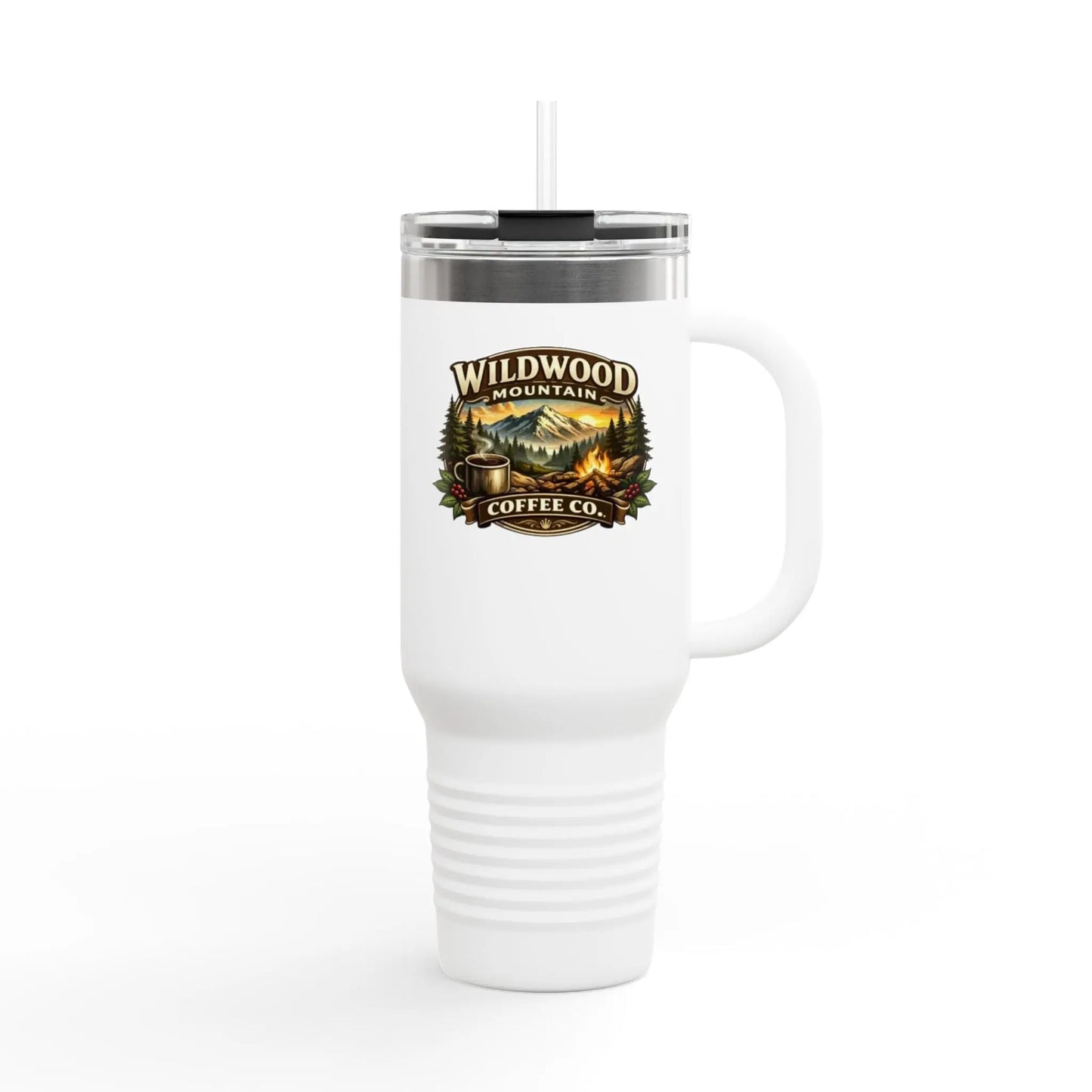 Wildwood Mountain Coffee Co 40oz Insulated Travel Mug, Adventure Camping Travel Mug Wildwood Mountain Coffee Co