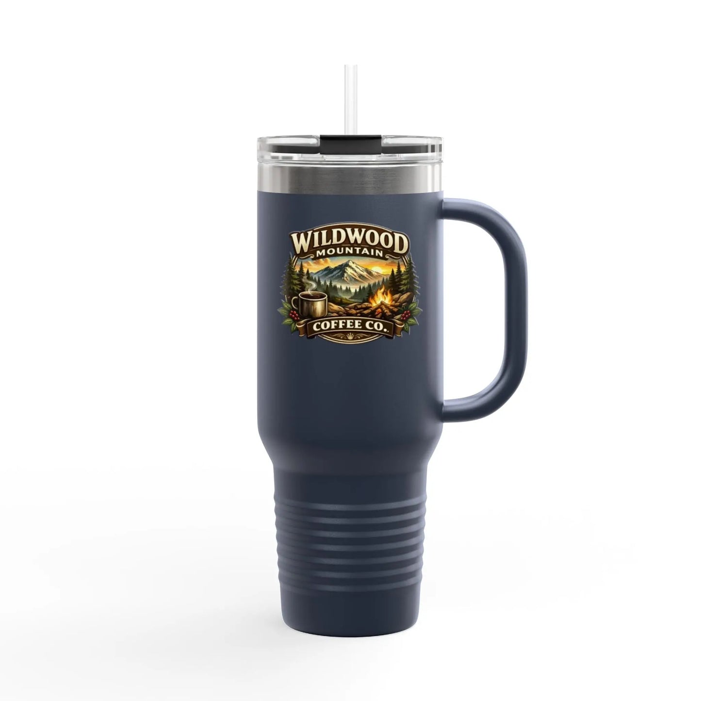 Wildwood Mountain Coffee Co 40oz Insulated Travel Mug, Adventure Camping Travel Mug Wildwood Mountain Coffee Co