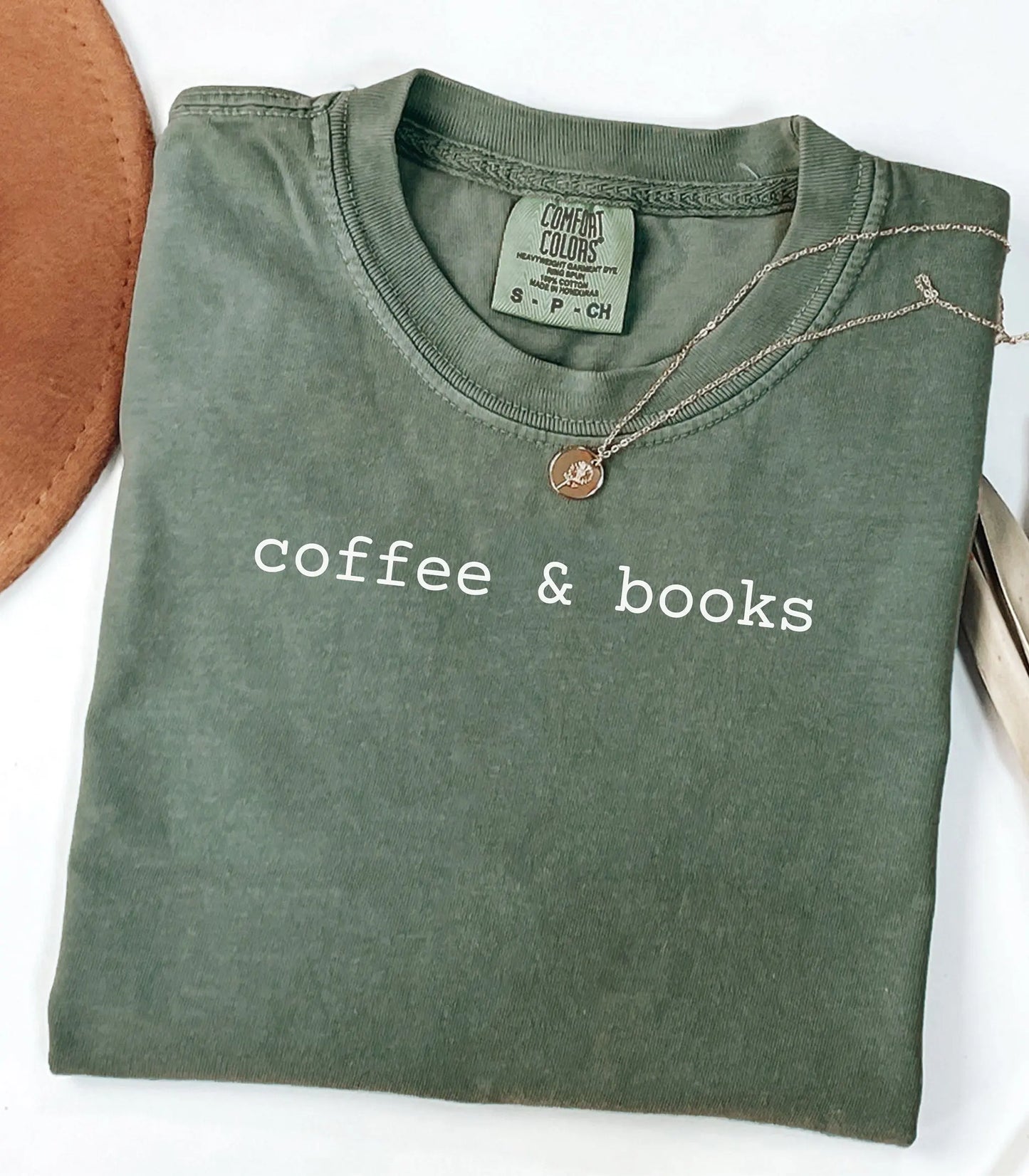 Coffee & Books T-Shirt, Cozy Graphic Tee for Book Lovers and Coffee Fans Wildwood Mountain Coffee Co