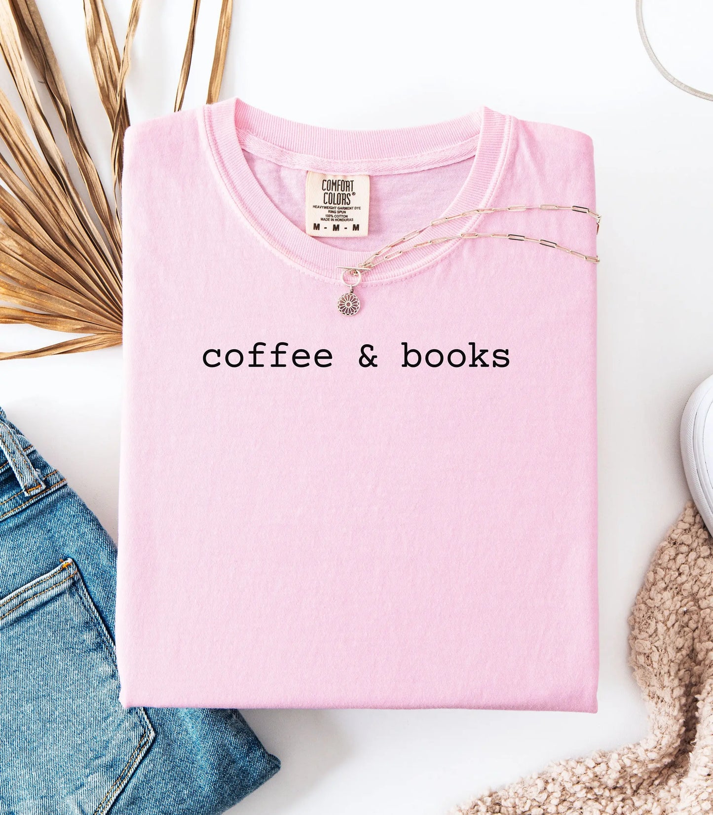 Coffee & Books T-Shirt, Cozy Graphic Tee for Book Lovers and Coffee Fans Wildwood Mountain Coffee Co