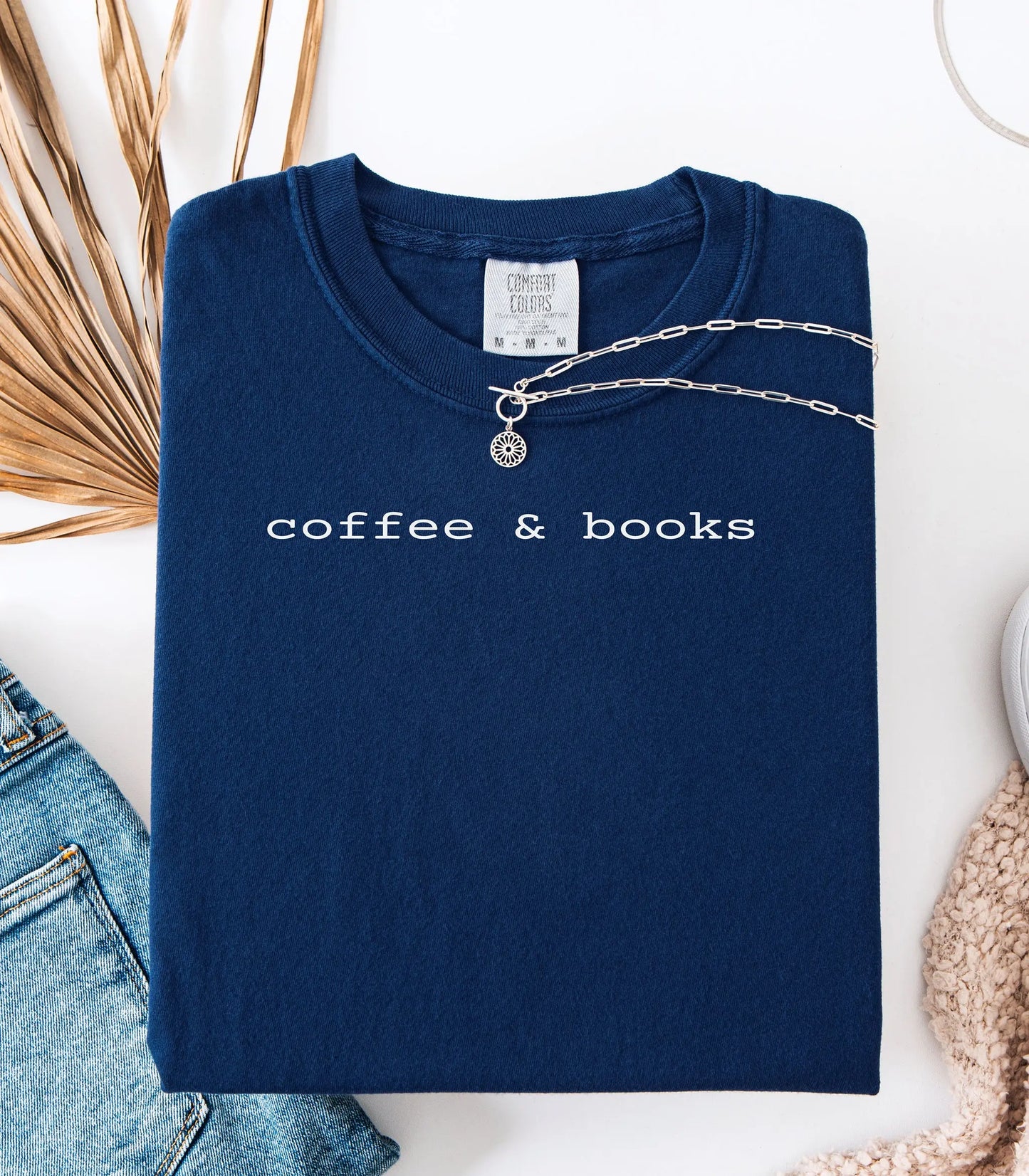 Coffee & Books T-Shirt, Cozy Graphic Tee for Book Lovers and Coffee Fans Wildwood Mountain Coffee Co
