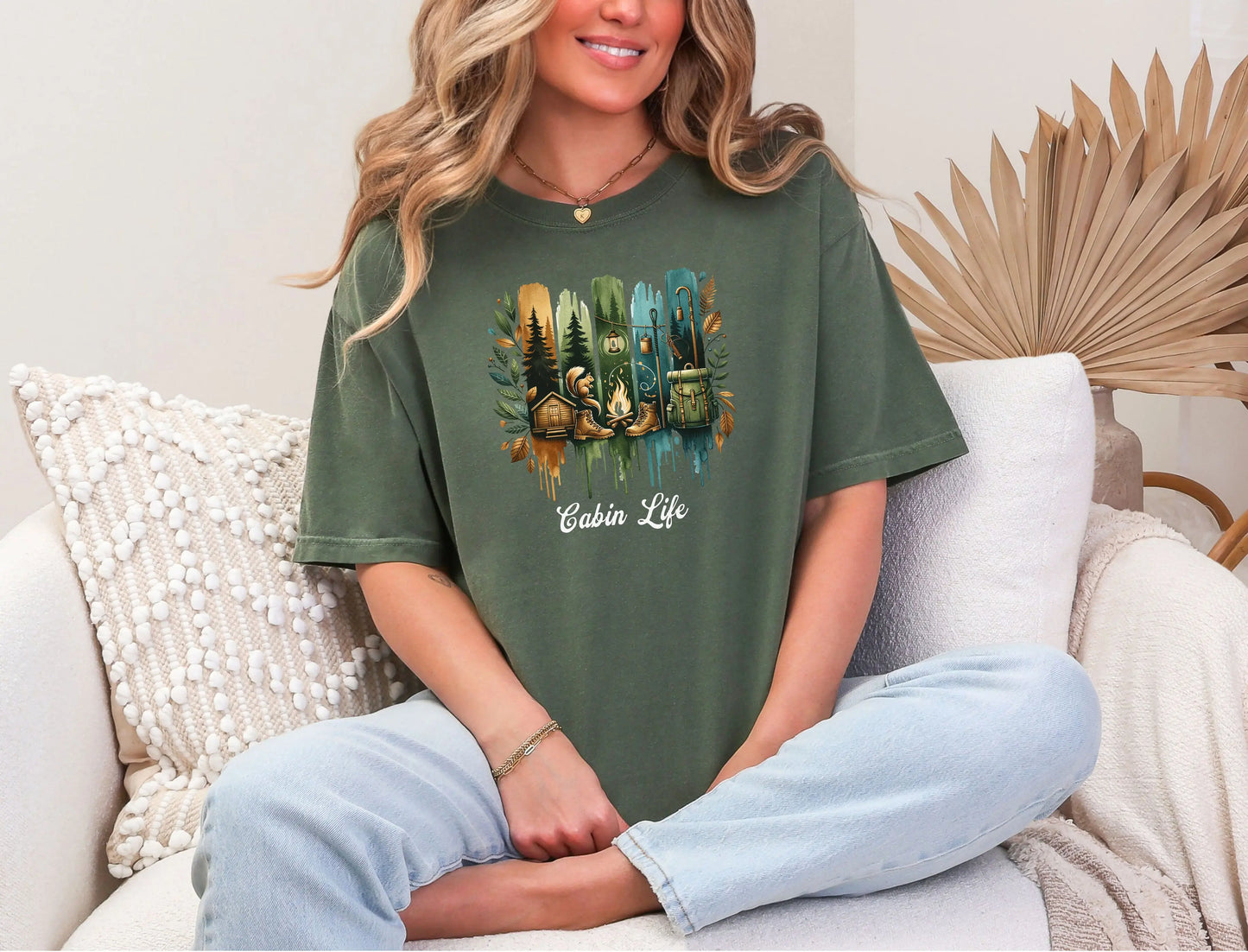 Cabin Life Wilderness Adventure T-Shirt Printify