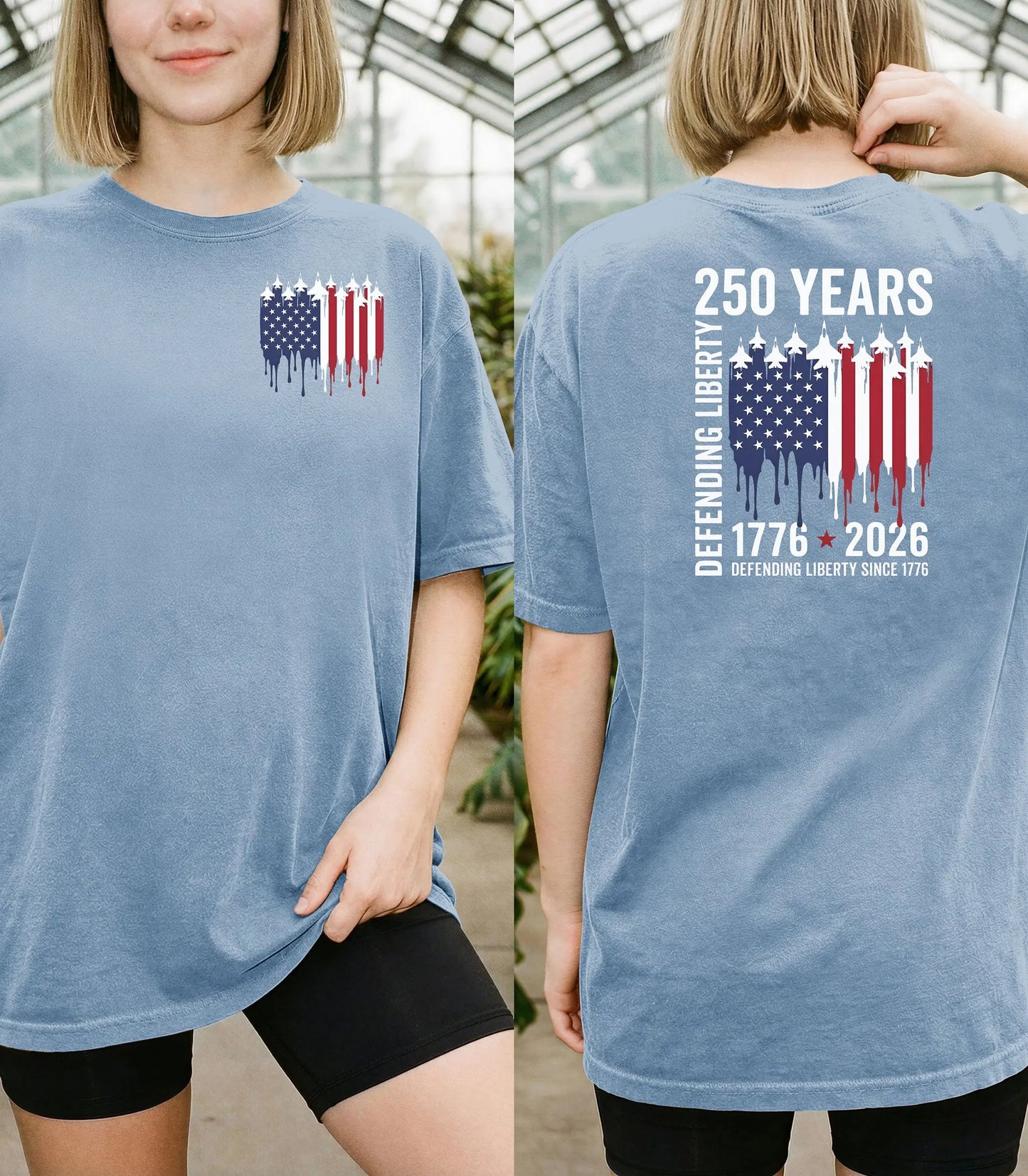 250 Years Defending Liberty T-Shirt, America 250 Patriotic Military Shirt Wildwood Mountain Coffee Co