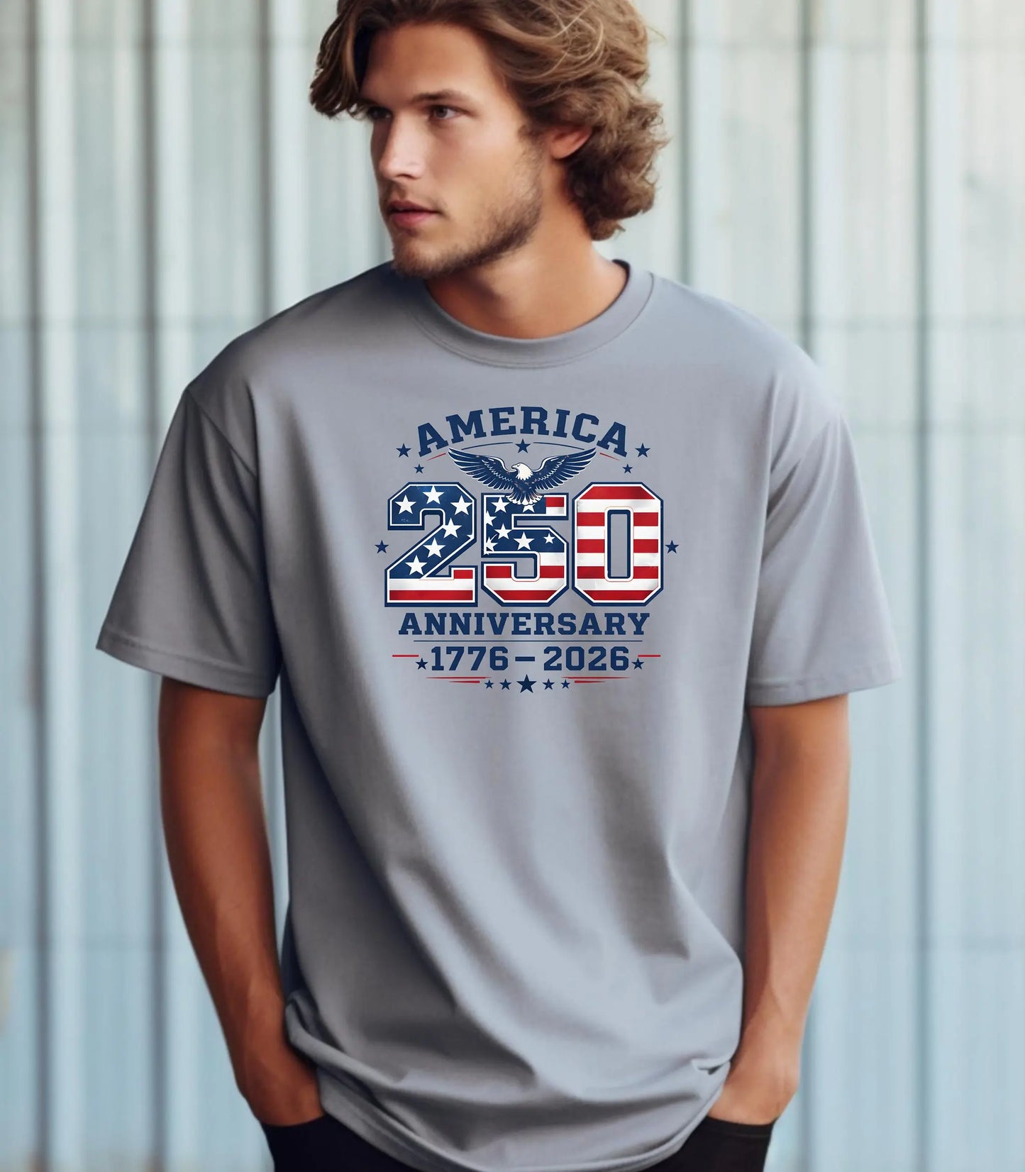 America 250 Anniversary T-shirt | 1776-2026 Patriotic Flag Design Wildwood Mountain Coffee Co