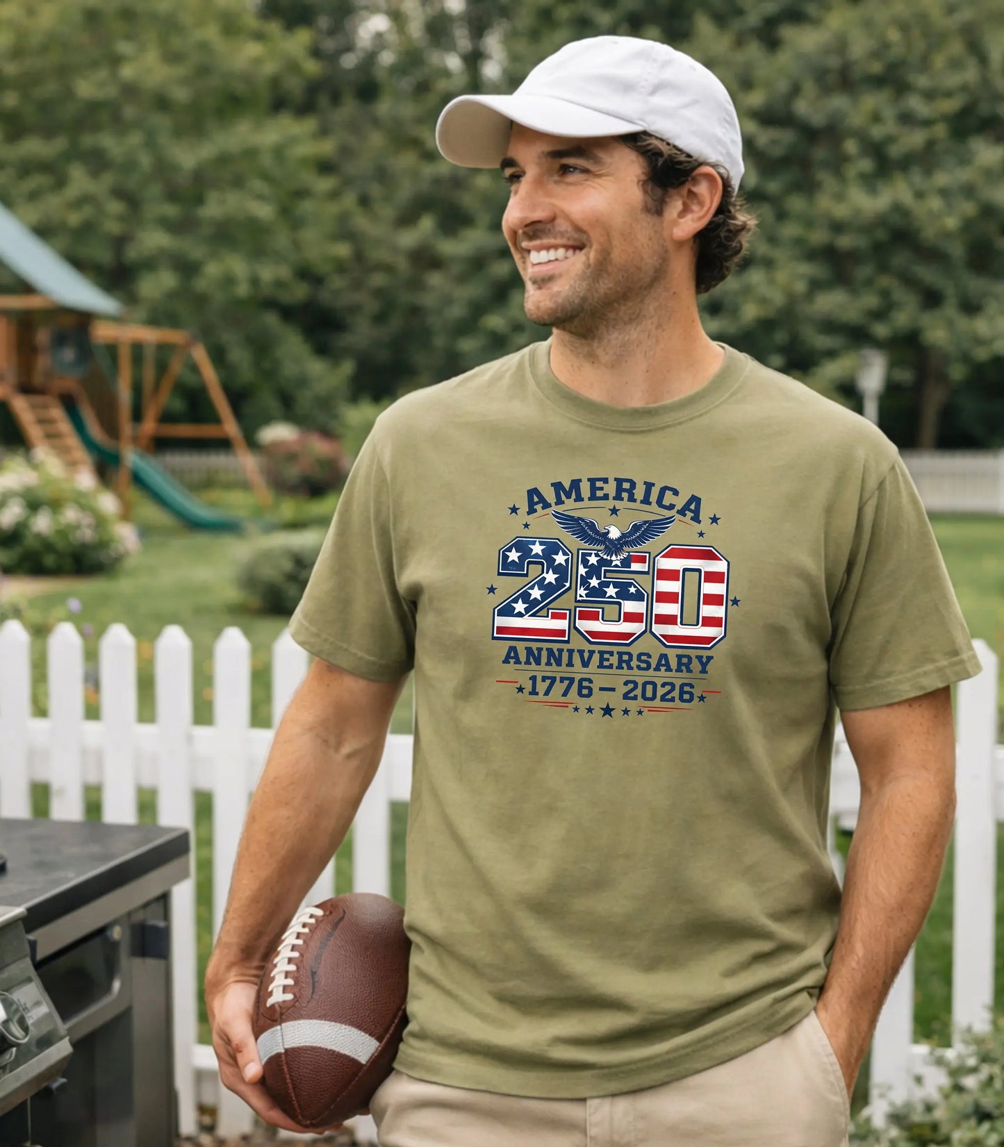 America 250 Anniversary T-shirt | 1776-2026 Patriotic Flag Design Wildwood Mountain Coffee Co