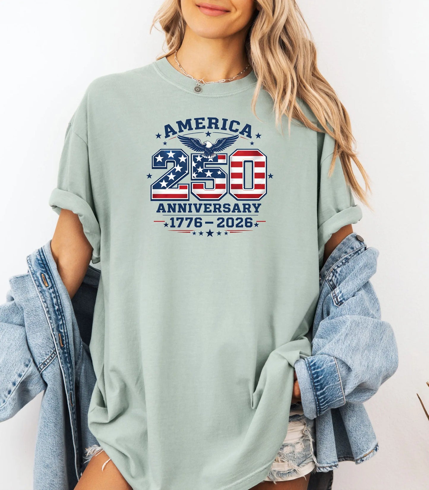America 250 Anniversary T-shirt | 1776-2026 Patriotic Flag Design Wildwood Mountain Coffee Co