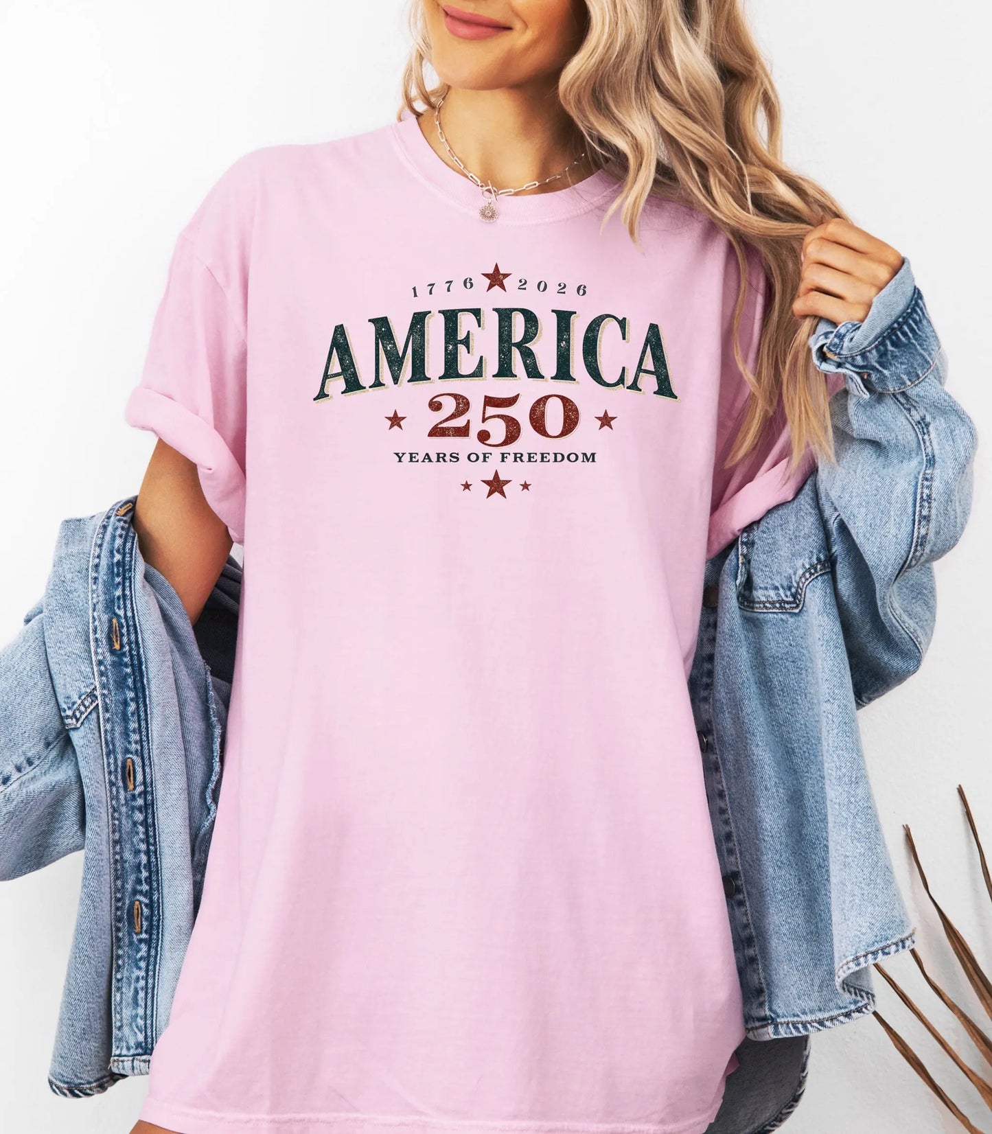 America 250 vintage patriotic logo T-shirt, Independence Anniversary Tee Wildwood Mountain Coffee Co