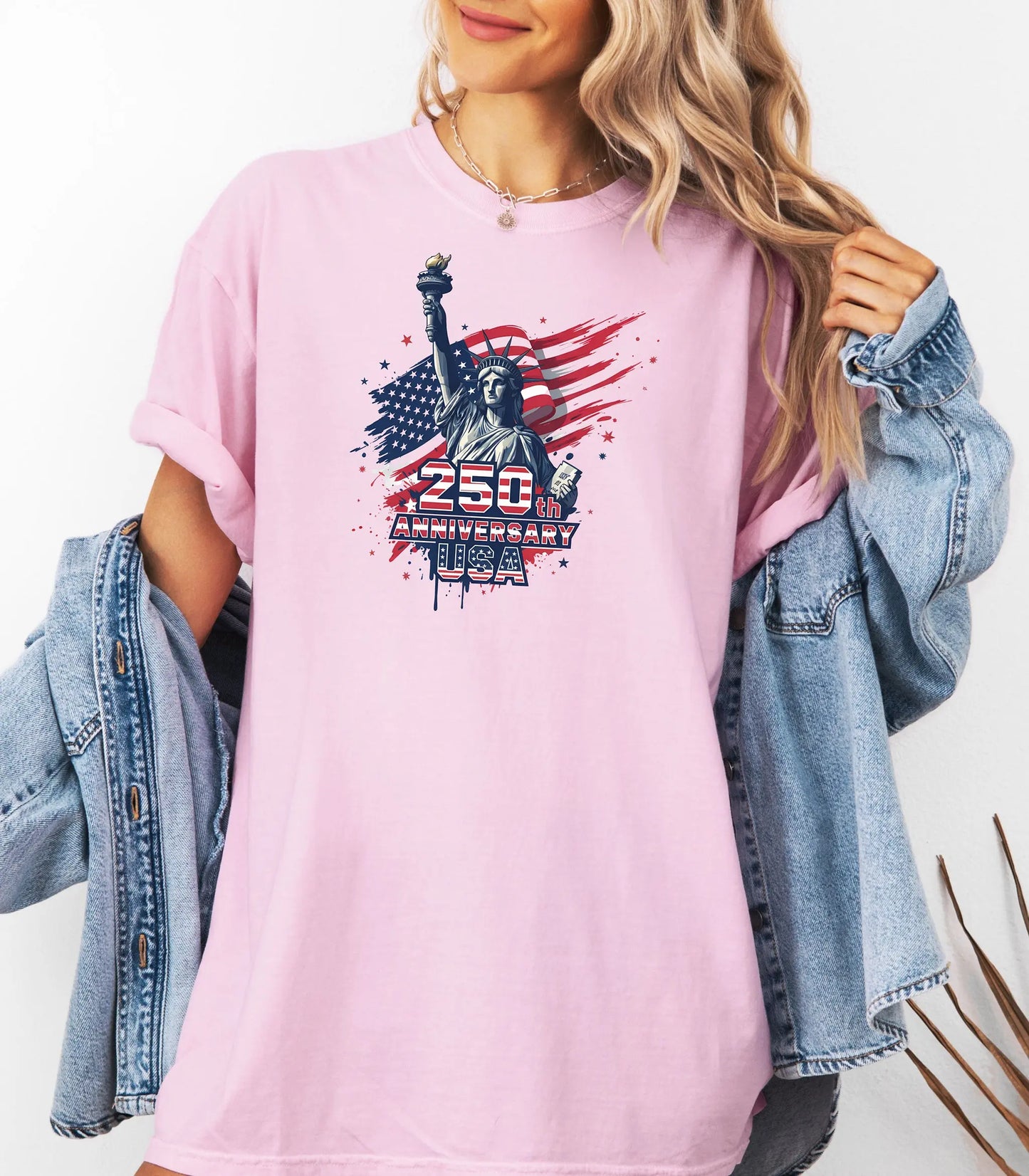 Statue of Liberty 250th Anniversary T-shirt | American Flag Graphic Wildwood Mountain Coffee Co