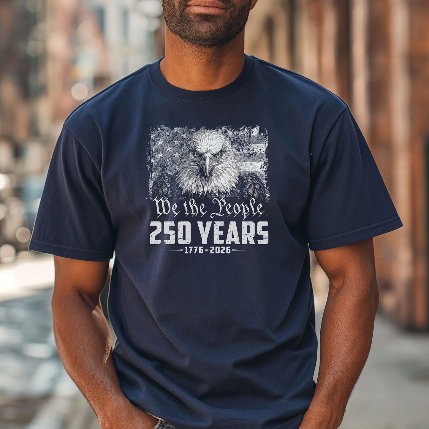 We the People Eagle 250 Years T-Shirt, 1776-2026 Patriotic Shirt Wildwood Mountain Coffee Co