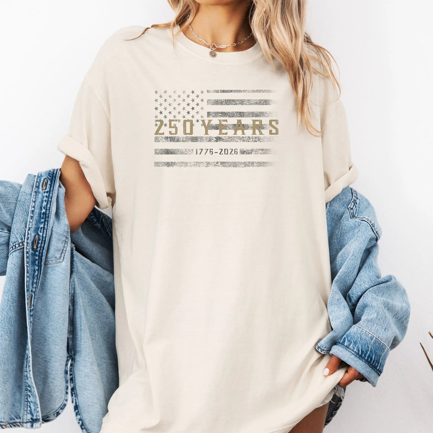 250 Years Flag Graphic T-Shirt | Distressed American Flag, Anniversary Tee Wildwood Mountain Coffee Co