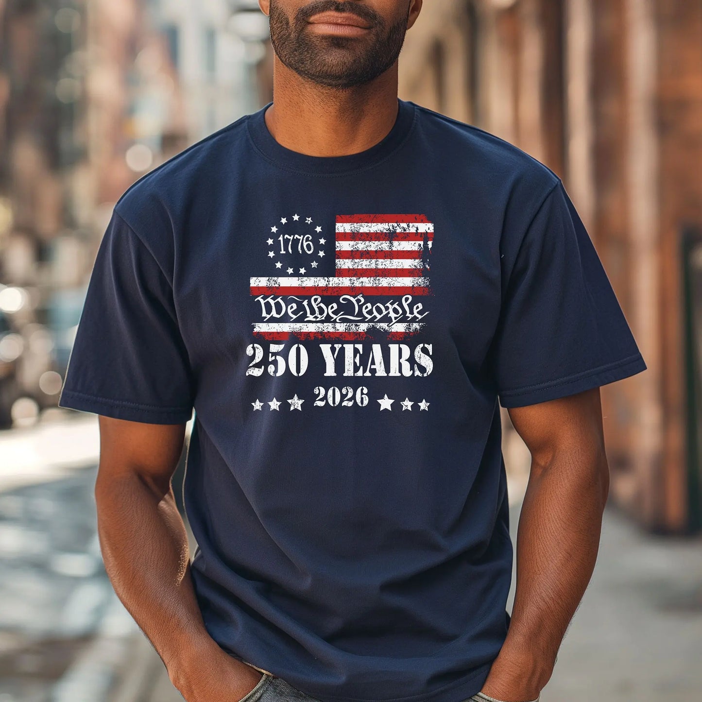 We the People 250 Years 1776-2026 T-Shirt, American Flag Independence 250th Wildwood Mountain Coffee Co