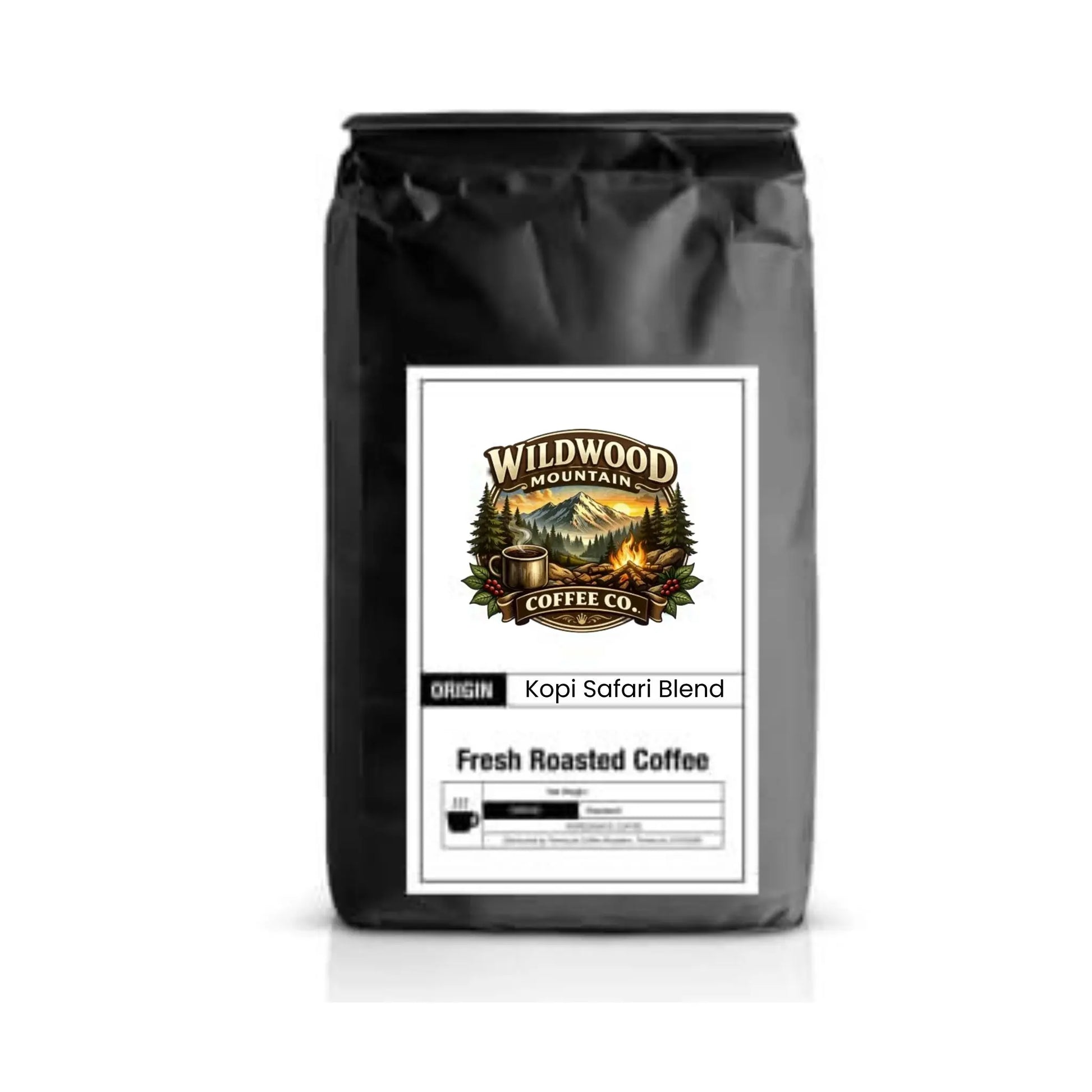 Kopi Safari Coffee Blend Wildwood Mountain Coffee Co