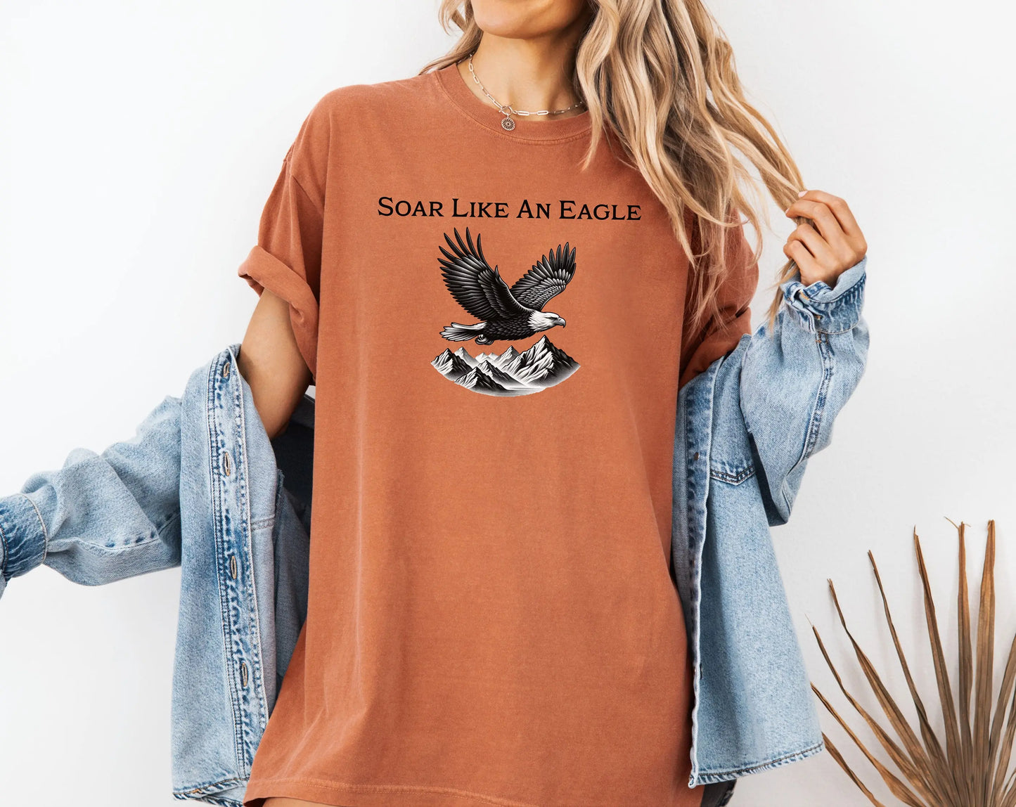 Soar Like an Eagle T-Shirt, Freedom & Mountain Spirit Graphic Tee Printify
