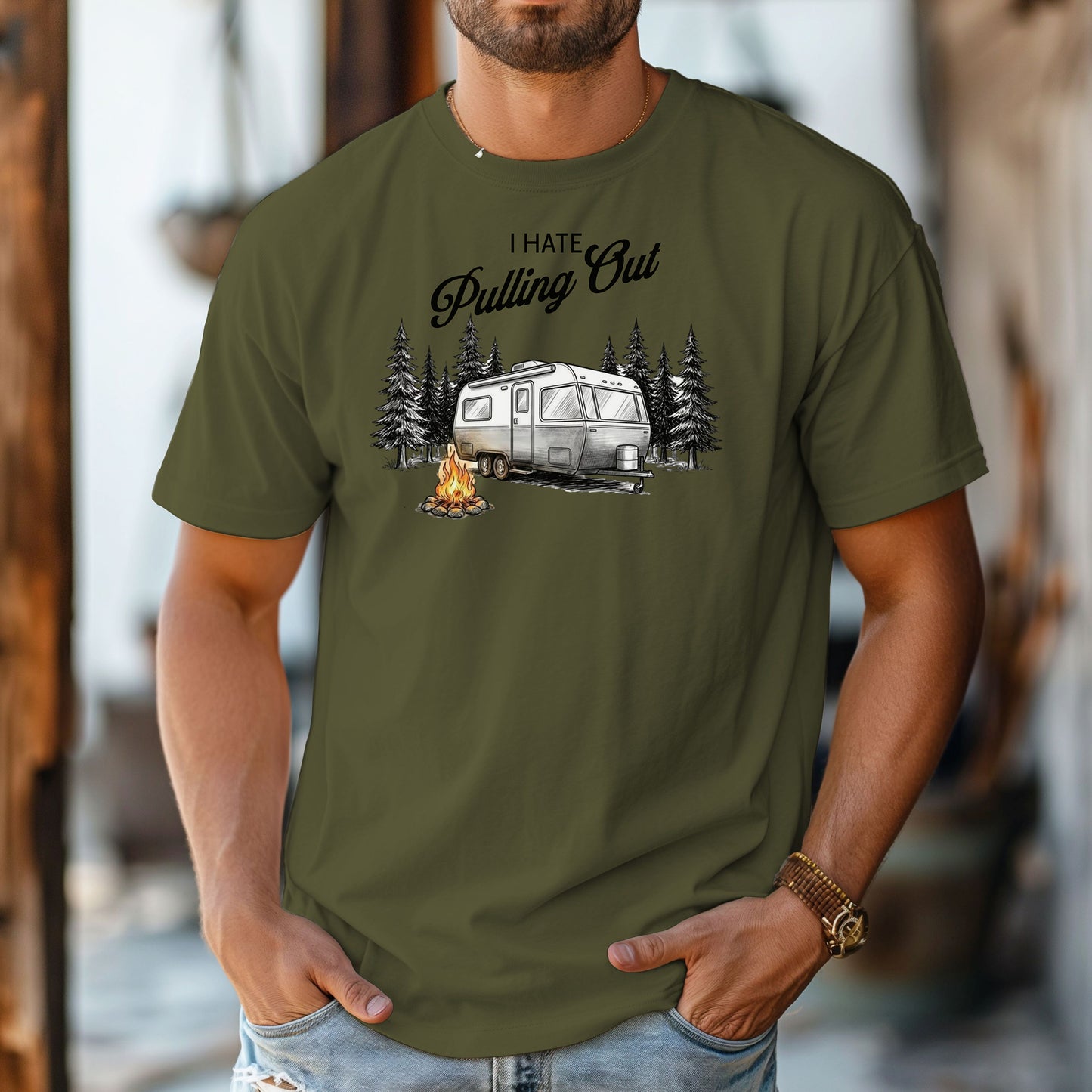 I Hate Pulling Out Camper T-Shirt, Funny RV Camping Graphic Tee