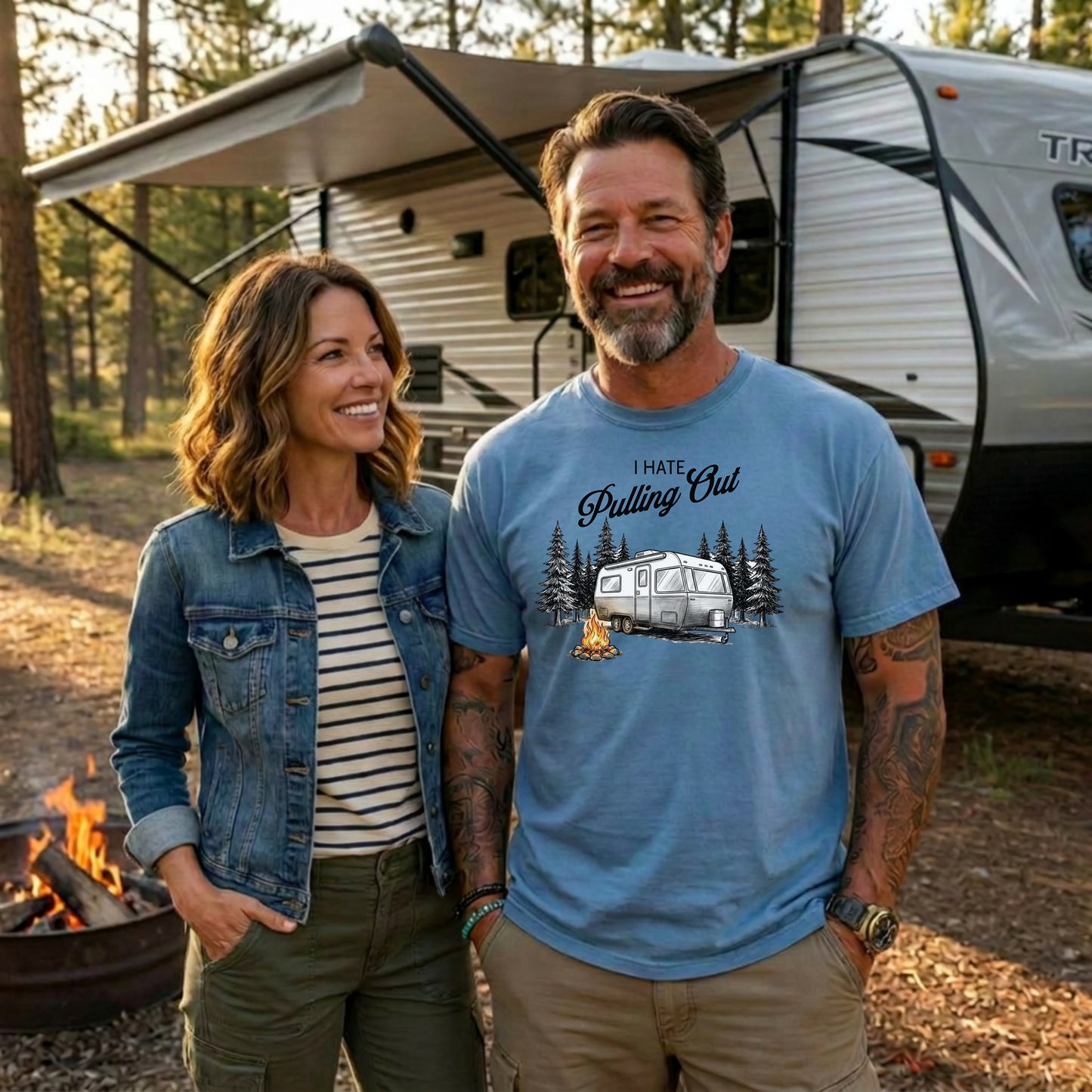 I Hate Pulling Out Camper T-Shirt, Funny RV Camping Graphic Tee