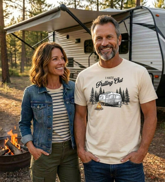 I Hate Pulling Out Camper T-Shirt, Funny RV Camping Graphic Tee