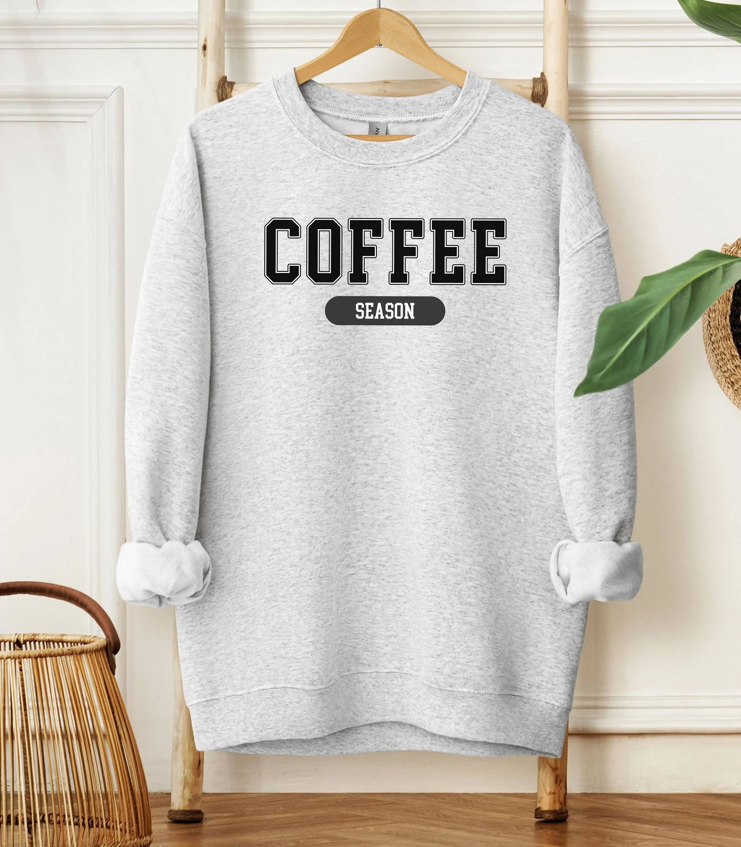 Coffee Season Sweatshirt, Coffee Lover Gift, Fall Fashion, Caffeine Weather Shirt, Fueled By Coffee Wildwood Mountain Coffee Co