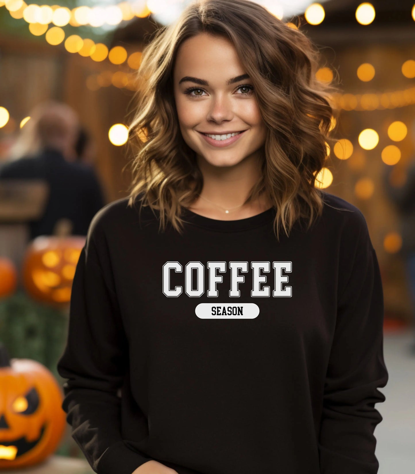 Coffee Season Sweatshirt, Coffee Lover Gift, Fall Fashion, Caffeine Weather Shirt, Fueled By Coffee Wildwood Mountain Coffee Co