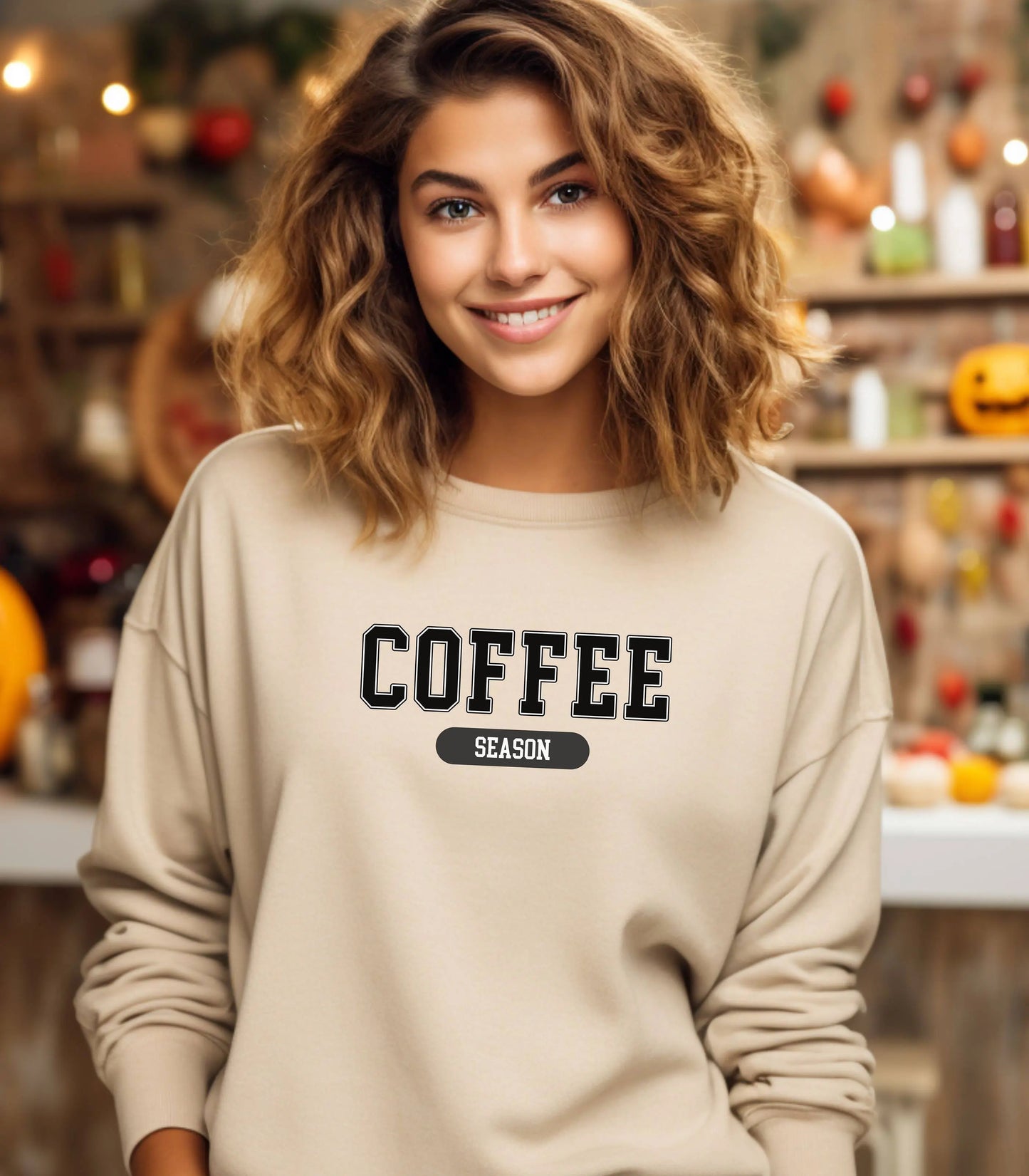 Coffee Season Sweatshirt, Coffee Lover Gift, Fall Fashion, Caffeine Weather Shirt, Fueled By Coffee Wildwood Mountain Coffee Co