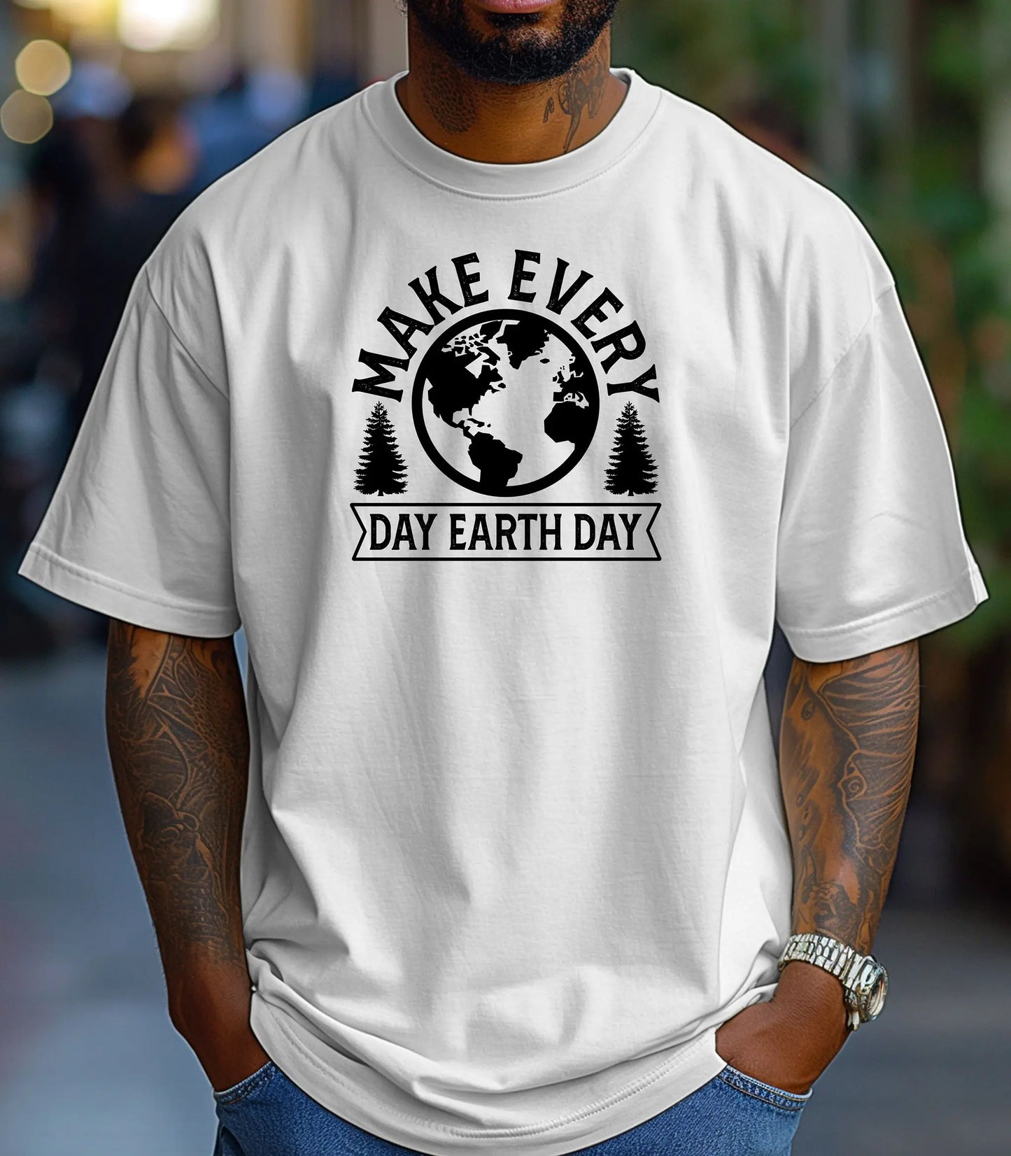 Make Every Day Earth Day T-Shirt, Nature and Sustainability Tee, Eco-Friendly Earth Day Shirt Wildwood Mountain Coffee Co