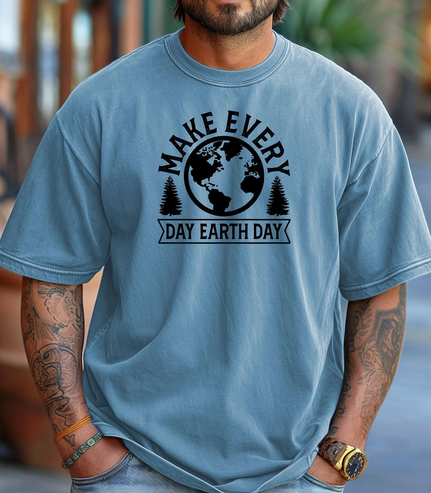 Make Every Day Earth Day T-Shirt, Nature and Sustainability Tee, Eco-Friendly Earth Day Shirt Wildwood Mountain Coffee Co