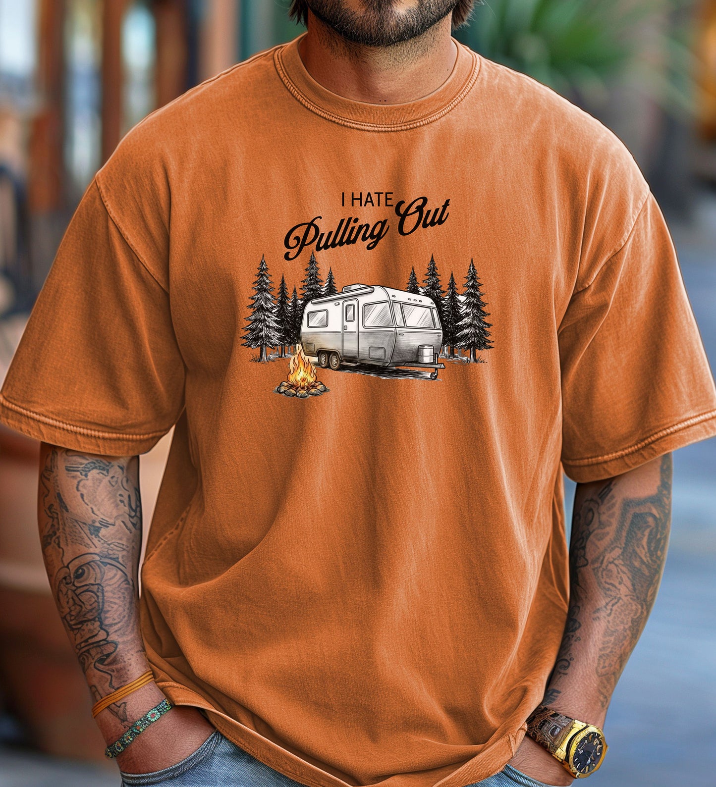 I Hate Pulling Out Camper T-Shirt, Funny RV Camping Graphic Tee