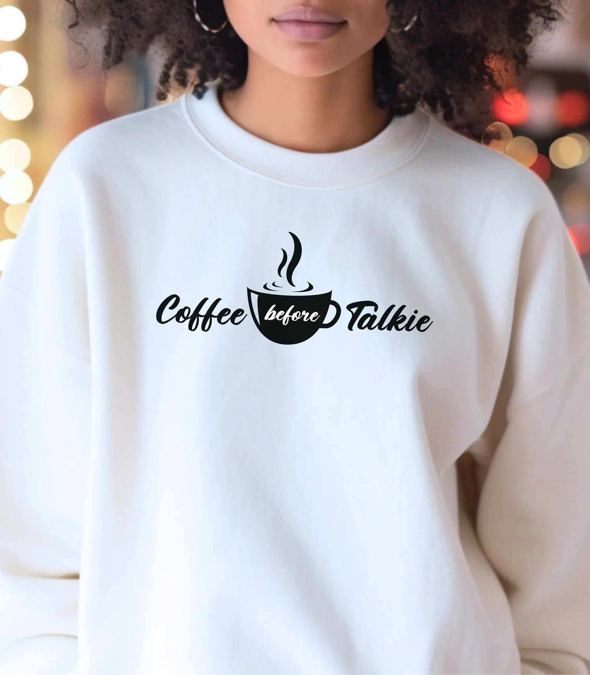 Coffee Before Talkie Sweatshirt, Coffee Lovers Shirt, Coffee Women's Shirt, Funny Coffee Shirt, Gift for Friend, Coffee Lovers Gift Wildwood Mountain Coffee Co