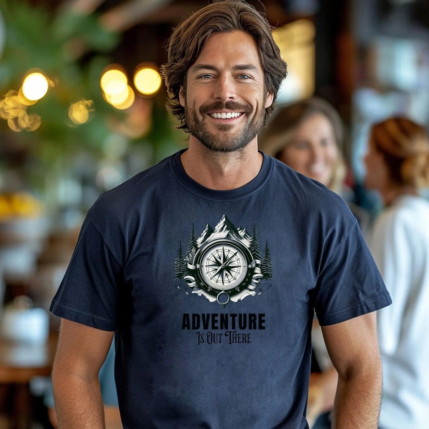 Adventure Is Out There T-Shirt, Nature Lover Tee, Hiking Shirt, Camping Tee Printify