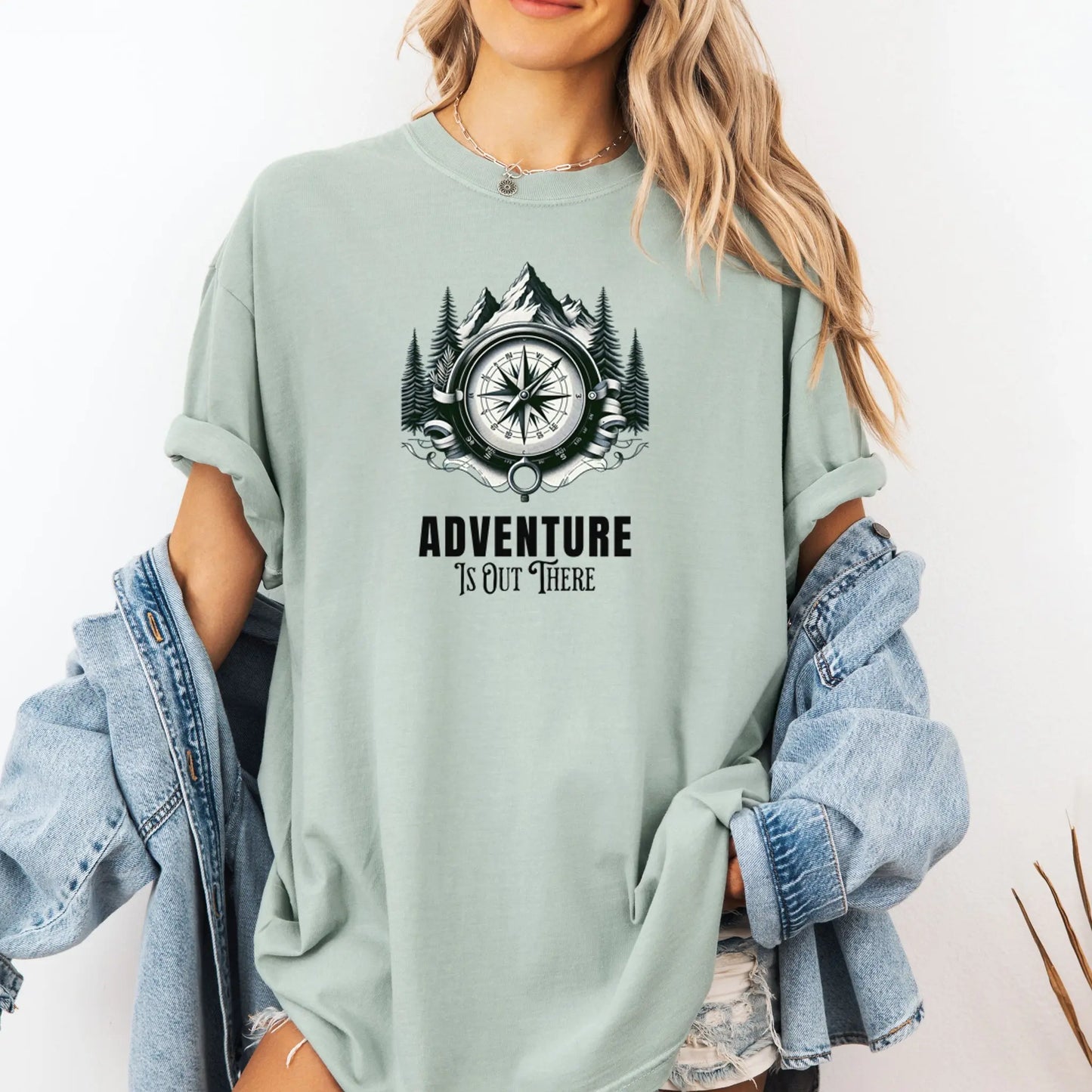 Adventure Is Out There T-Shirt, Nature Lover Tee, Hiking Shirt, Camping Tee Printify