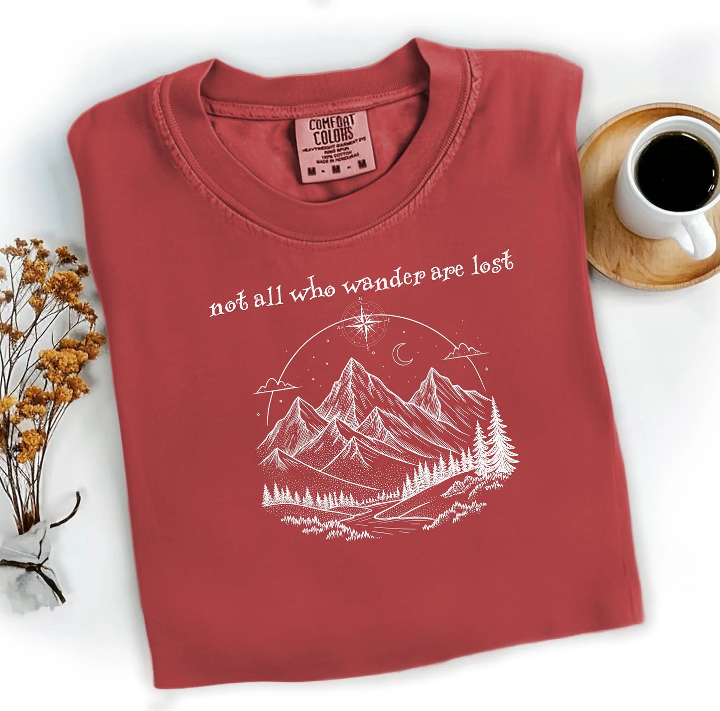 Not All Who Wander Are Lost, Camping Shirt, Gift for Hikers, Camping Gift, Nature Lover Shirt, Adventure TShirt Wildwood Mountain Coffee Co