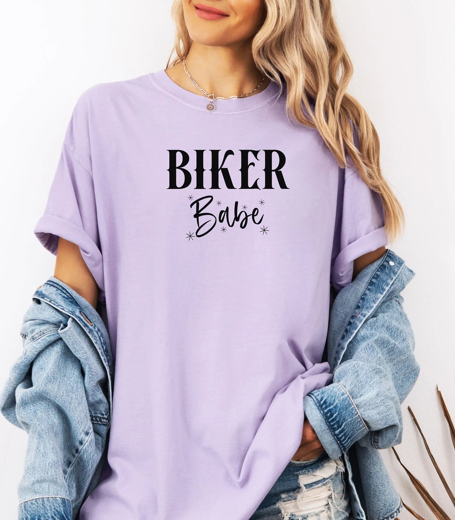 Biker Babe Motorcycle T-Shirt, Bold Womens Rider Tee Wildwood Mountain Coffee Co