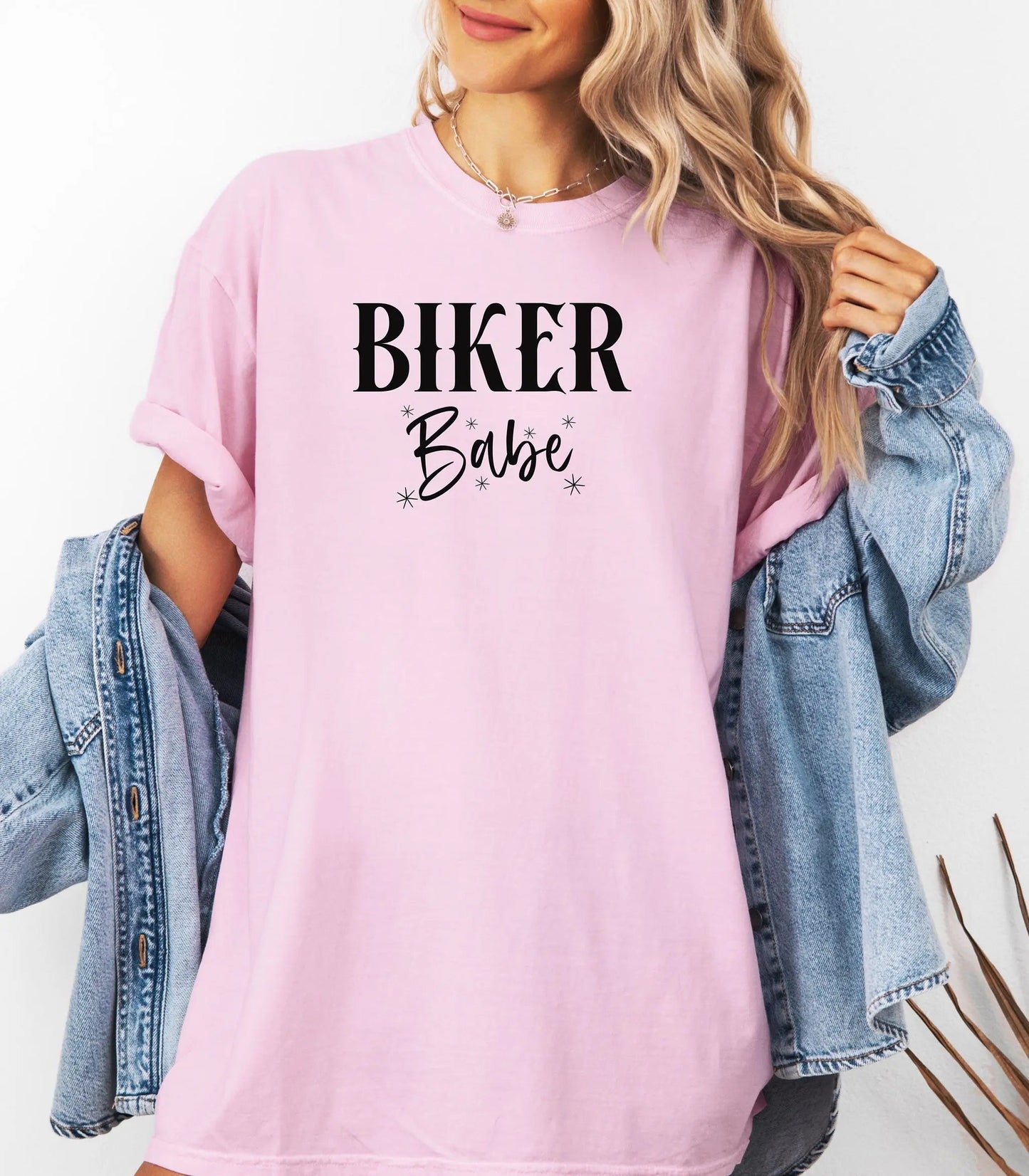 Biker Babe Motorcycle T-Shirt, Bold Womens Rider Tee Wildwood Mountain Coffee Co
