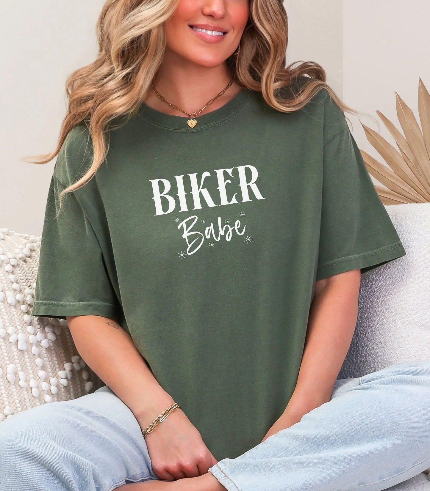Biker Babe Motorcycle T-Shirt, Bold Womens Rider Tee Wildwood Mountain Coffee Co
