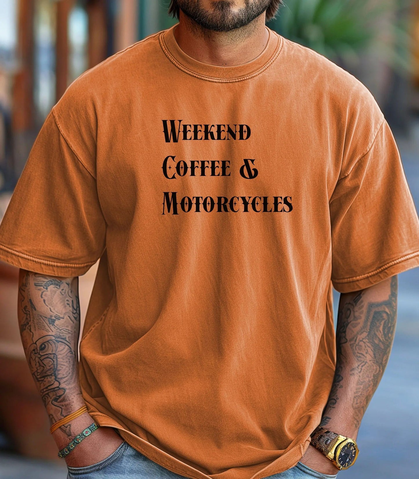 Weekend Coffee & Motorcycles T-Shirt, Biker Lifestyle Tee Wildwood Mountain Coffee Co