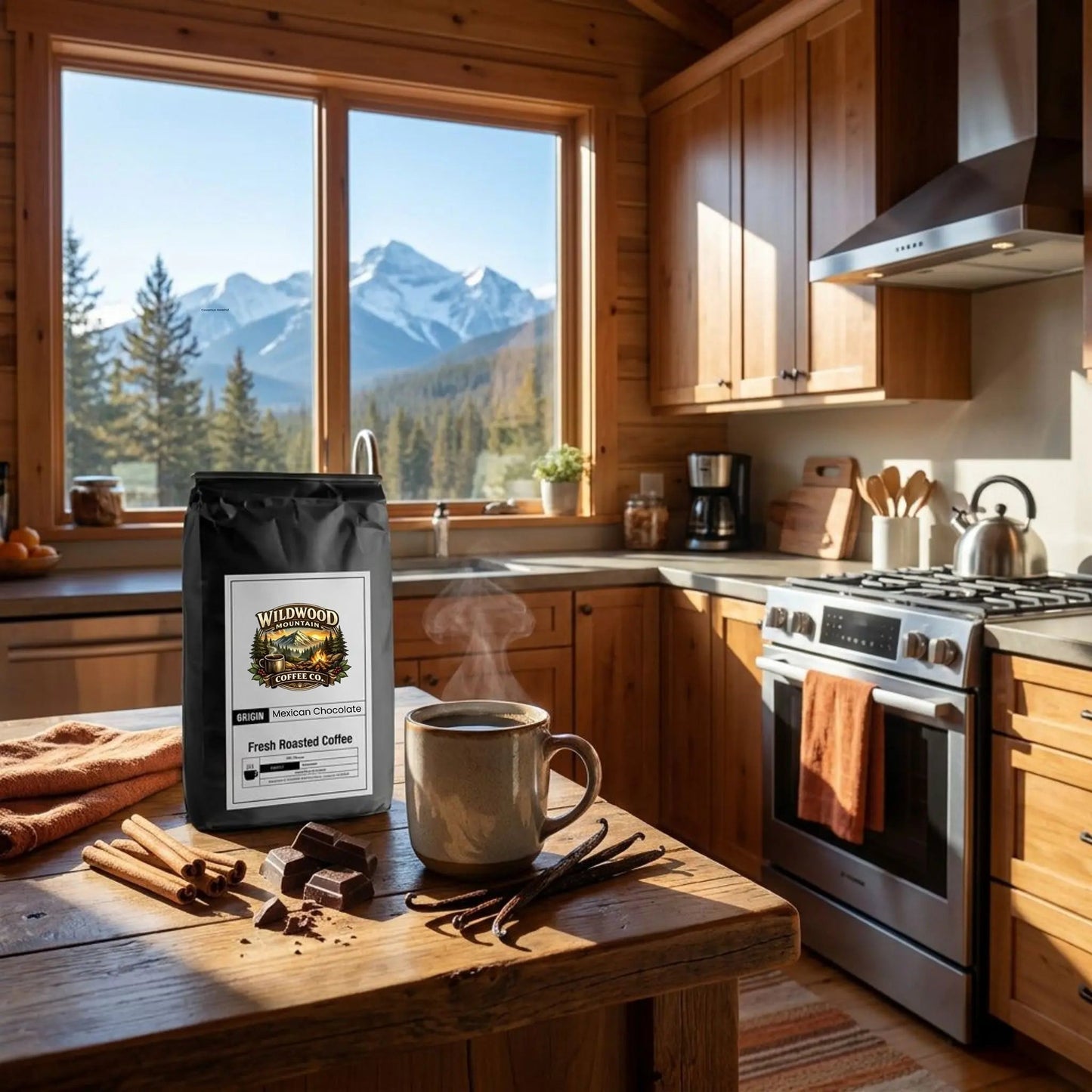 Mexican Chocolate Flavored Coffee Wildwood Mountain Coffee Co